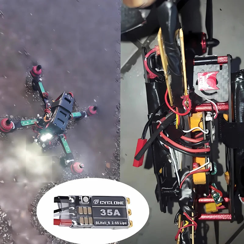 Cyclone 35A 45A BLHeli_S ESC Support 2-6S Power Supply DShot150/300/600 Oneshot125 For RC FPV Quadcopter Airplane Drone Cyclone 35A 45A BLHeli_S ESC Support 2-6S Power Supply DShot150/300/600 Oneshot125 For RC FPV Quadcopter Airplane Drone